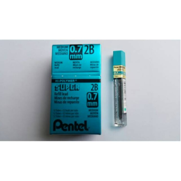 

Lead Refill 'PENTEL' 50 - 0.7 mm 2B ( isi 12 buah / tube )