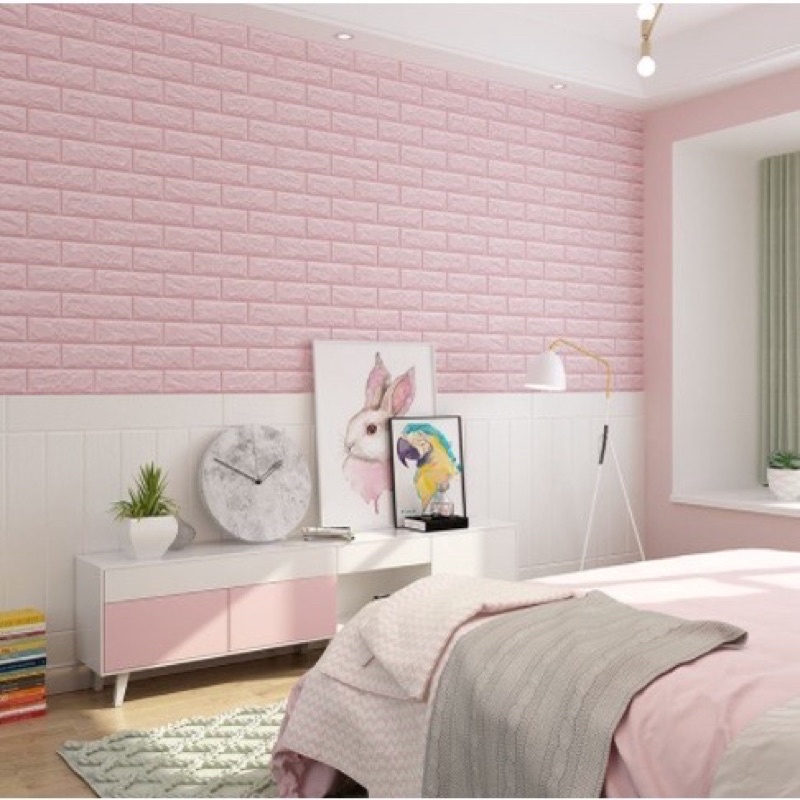 (COD) WALPAPER 3D FOAM BATU BATA HIGH QUALITY WALLPAPER-4