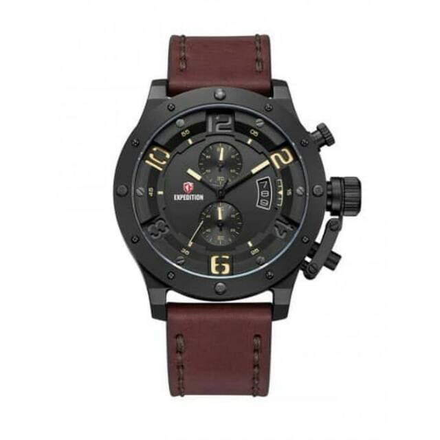 Jam tangan Pria Original Expedition E 6381 M Chronograph( Brown-Black )
