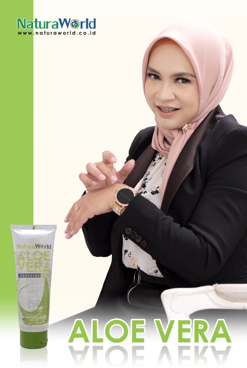 Natura Aloe Vera (free Masker Kain 3lapis) Original Asli
