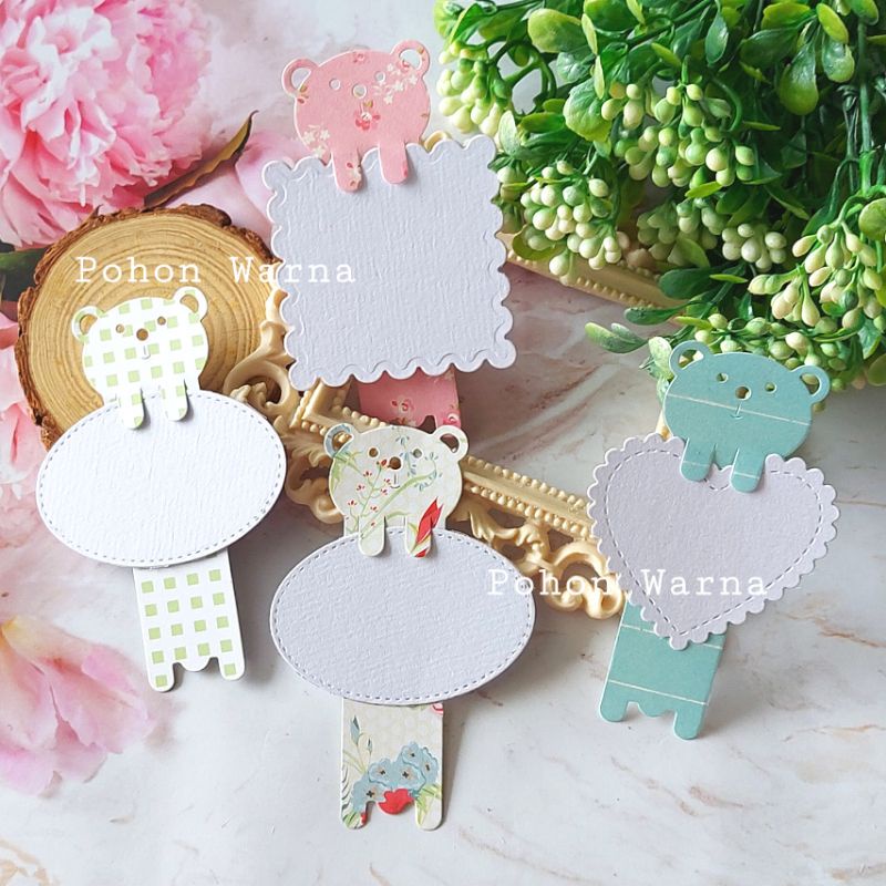 

Kartu Ucapan Bear Lucu / Bookmark Bear Panjang