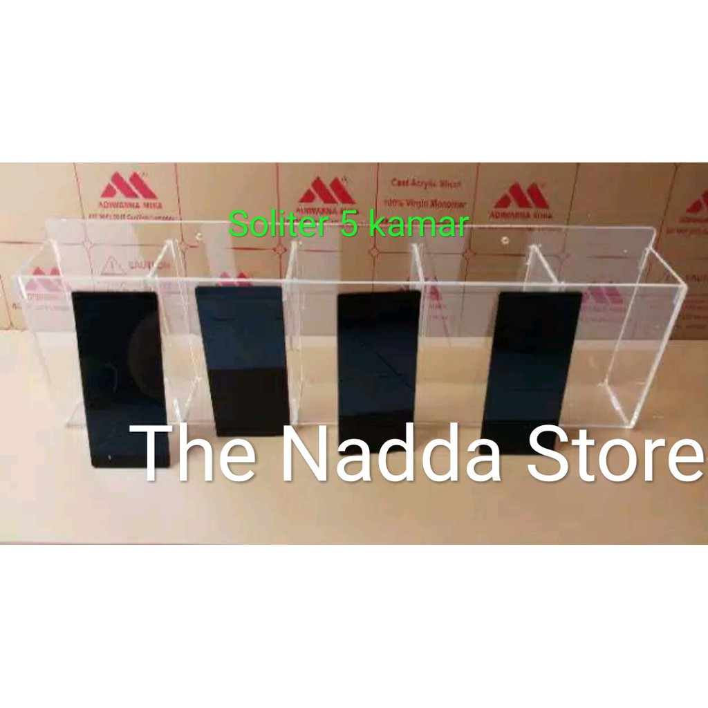 Soliter Akuarium Aklirik untuk Cupang 5 Kamar