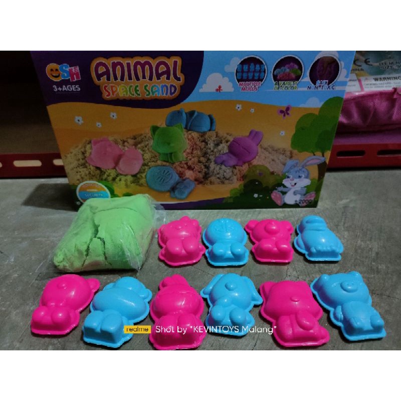 MAINAN PASIR AJAIB PLUS CETAKAN SH 151 / MAINAN ANIMAL SPACE SAND