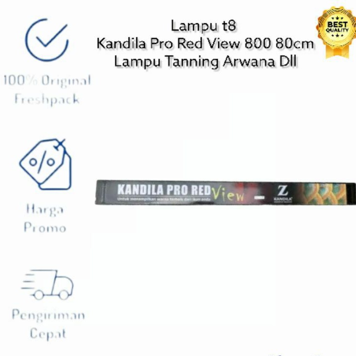 KANDILA PRO 800 RED VIRE SERIES 80CM 18W LAMPU LED T8 TANNING ARWANA DLL