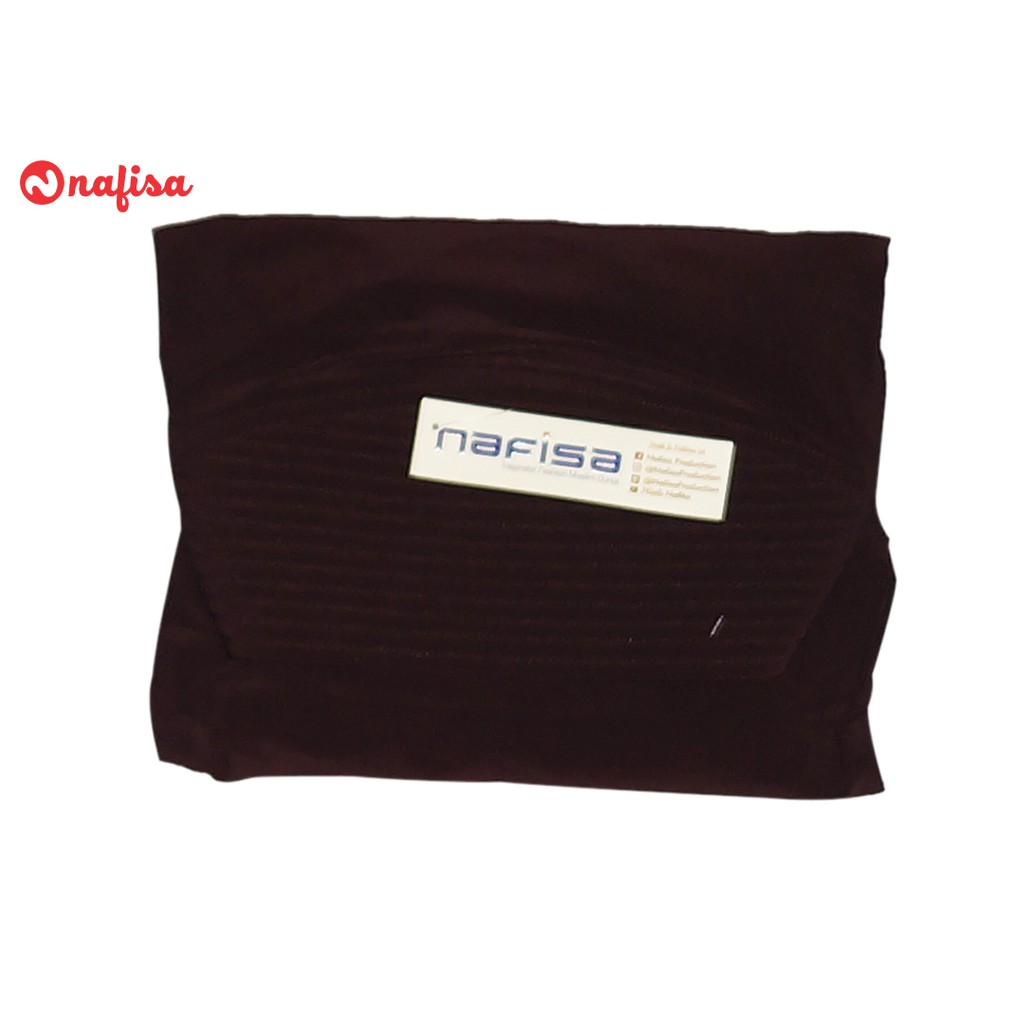 TERBARU !!! Kerudung Instan Nafisa Belvana | Hijab Instan Jumbo Hijab Instan Muslimah Jilbab Bergo Pesta Simpel-Coklat Tua