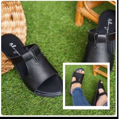 SANDAL KULIT WANITA ASLI TERBARU 2021/VIRAL/FASHION KULIT WANITA KEKINIAN ASLI KULIT 100%