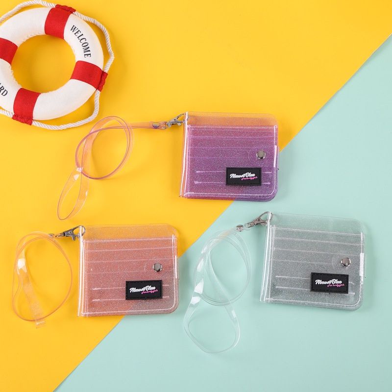 Dompet Korea Transparan Real Pic. (FREE BTS PHOTOCARD)