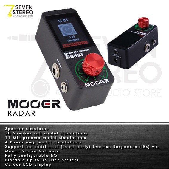 Mooer Radar Speaker Cabinet Simulator Effect Pedal