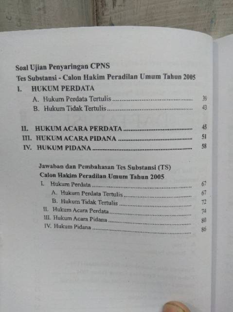 Soal Dan Pembahasan Ujian Penyaringan Cpns Tes Substansi Calon Hakim Umum Shopee Indonesia