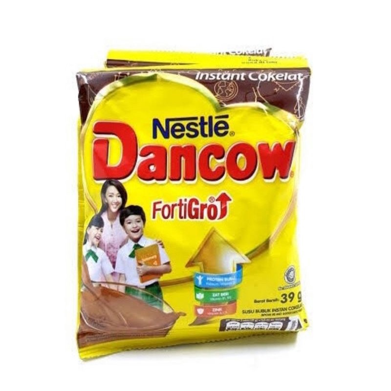 

Susu Bubuk Dancow Fortigro Cokelat 39gr isi 10 Sachet