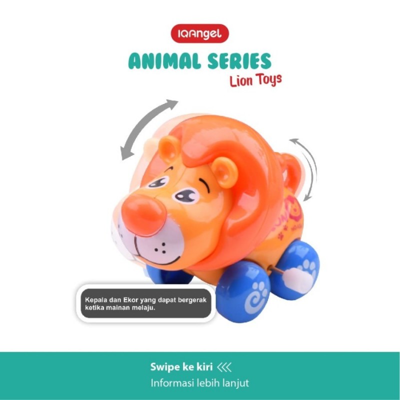 IQ Angel Animal Series Mainan Motorik Anak - Lion / Singa - Random