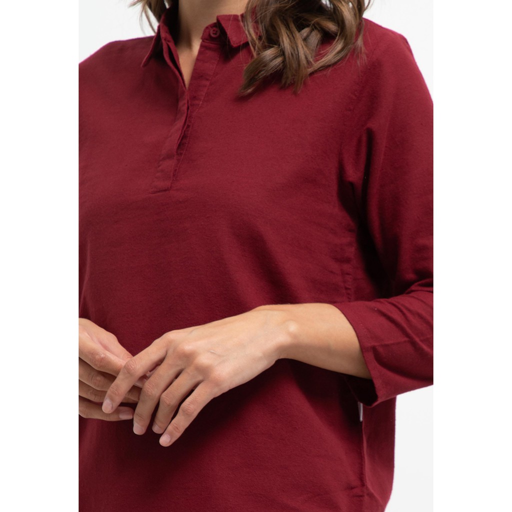 Rodeo - Blouse Wanita - Cathie Blouse - Maroon-2