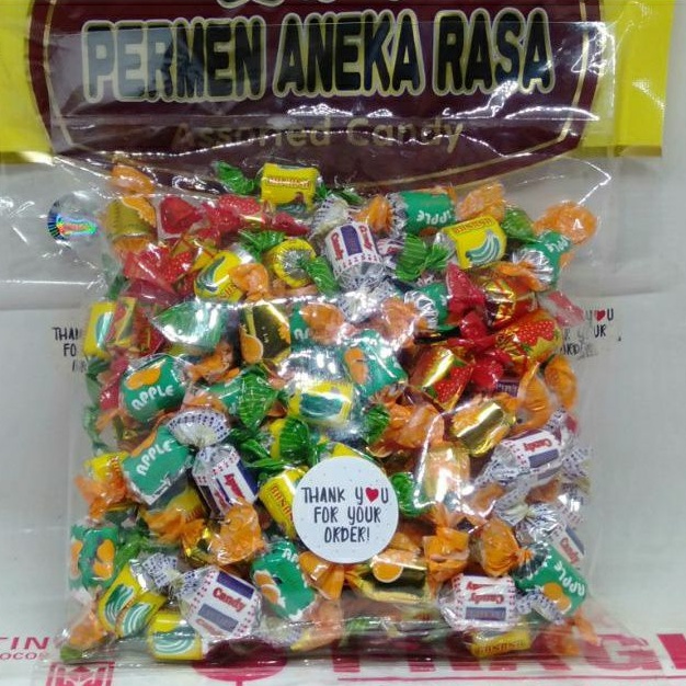 

Permen Candy Aneka Rasa Assorted Candy 500gr dan eceran 250gr