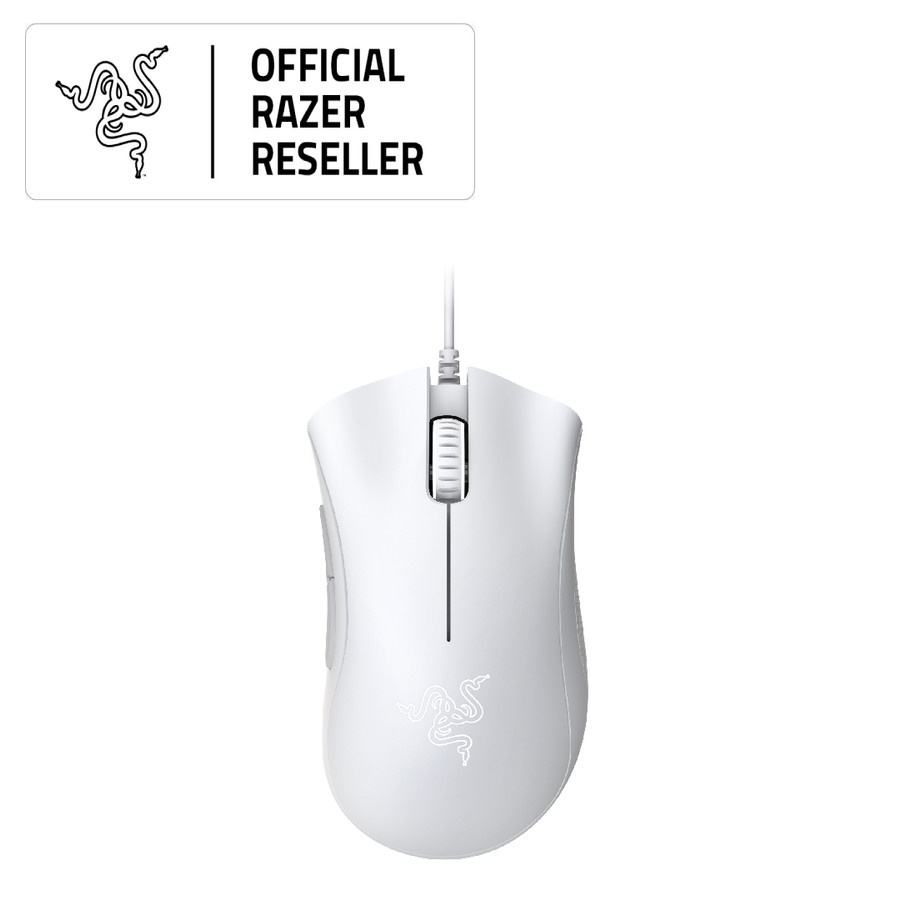 Razer DeathAdder Essential Gaming Mouse Wired White 100% Original Garansi Resmi