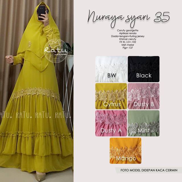 Nuraya syar'i 35 gamis grosir#