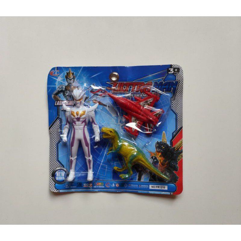 mainan Ultraman Plus Dinosaurus dan Pesawat FR-1210