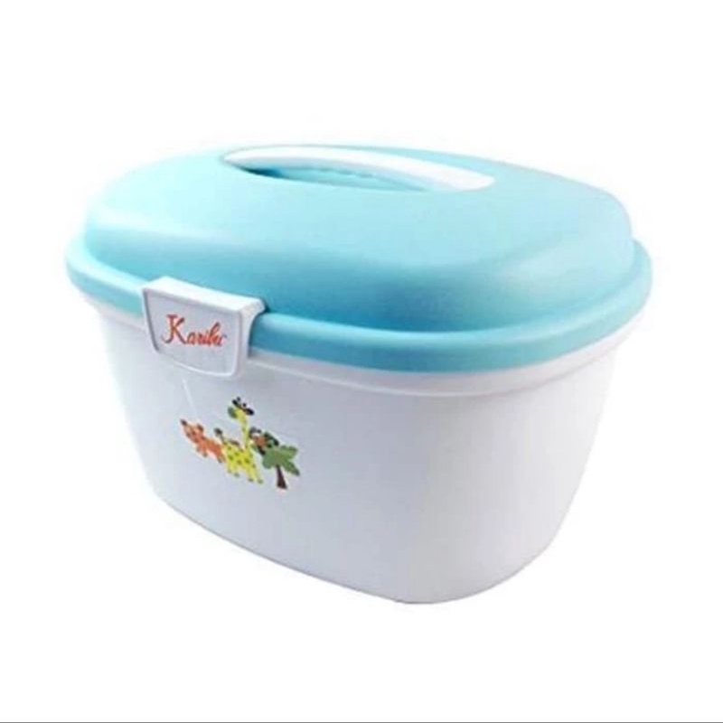 KARIBU Baby Bathroom Set - Blue / Karibu Bathroom set blue / Alat Keperluan Mandi Bayi karibu