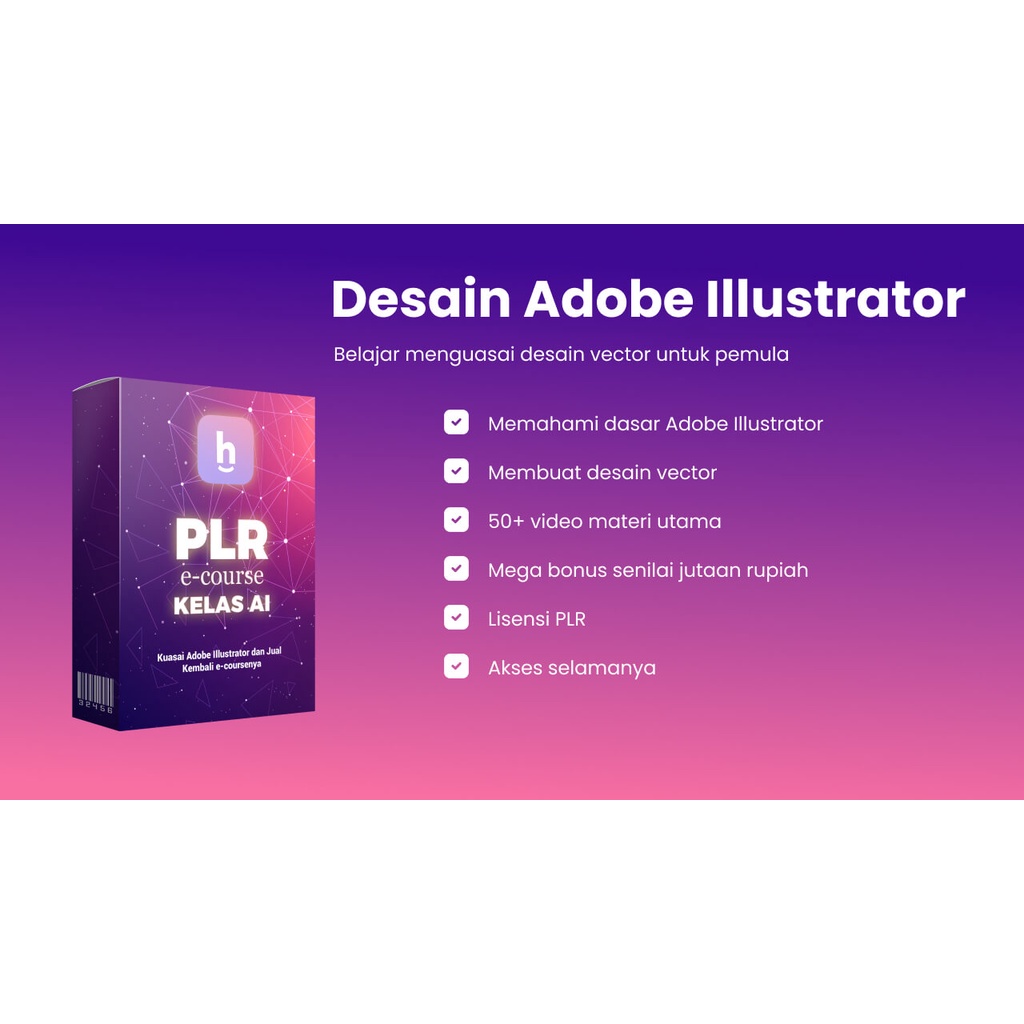 ecourse design adobe illustrator bahasa indonesia dari hayacademy yoko bomb termurah