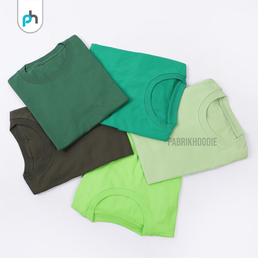 PABRIKHOODIE - KAOS POLOS PENDEK 100% COTTON (PRIA &amp; WANITA)