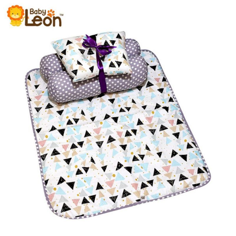 3in1 Baby Bed Set Bedcover BABY LEON Bantal Guling Kasur Alas ompol Matras Tidur bayi  waterproof