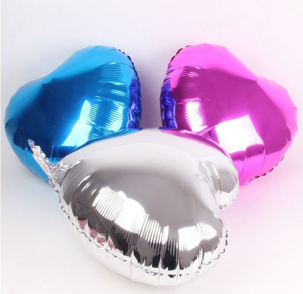 Hot Sale/5Pcs Emas Perak Hati Foil Love Balon/18Inci Balon Cinta Besar/Balon Udara Foil Warna-Warni Untuk Pesta Pernikahan Ulang Tahun Supply Mainan Tiup Anak