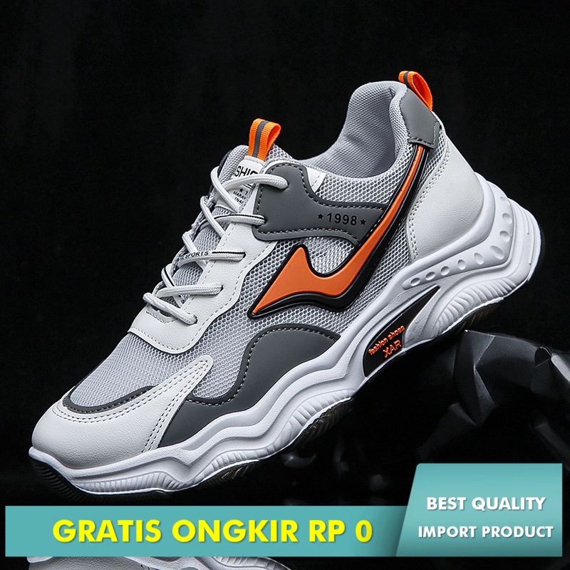 Sepatu Pria Import Korea Musim Panas New Ins Guochao Single Jaringan Ruang Keluar Tennis Rendah Top 