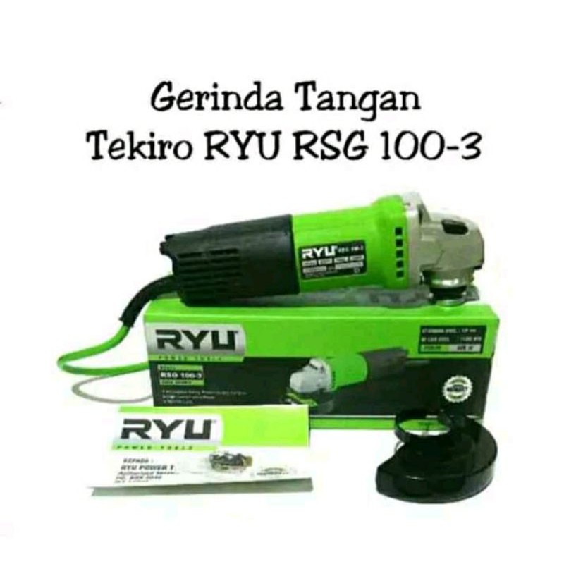 mesin gerinda Ryu angle grinder gerinda 4" teckiro japan
