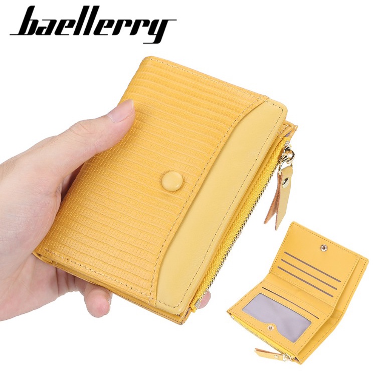 Baellerry Dompet Pendek Kartu Wallet Card Holder Bahan Kulit PU BLY059