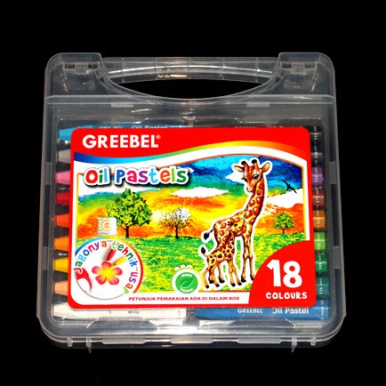 

Crayon Greebel 18 Warna/ oil pastel greebel 18