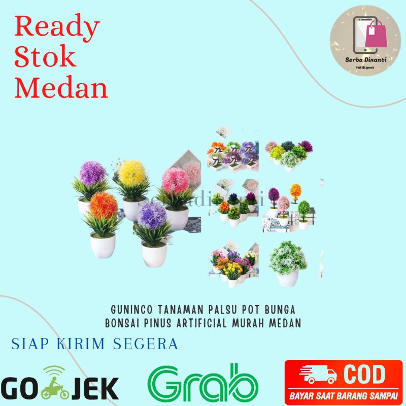 GUNINCO TANAMAN PALSU Pot Bunga Bonsai Pinus Artificial Murah Medan