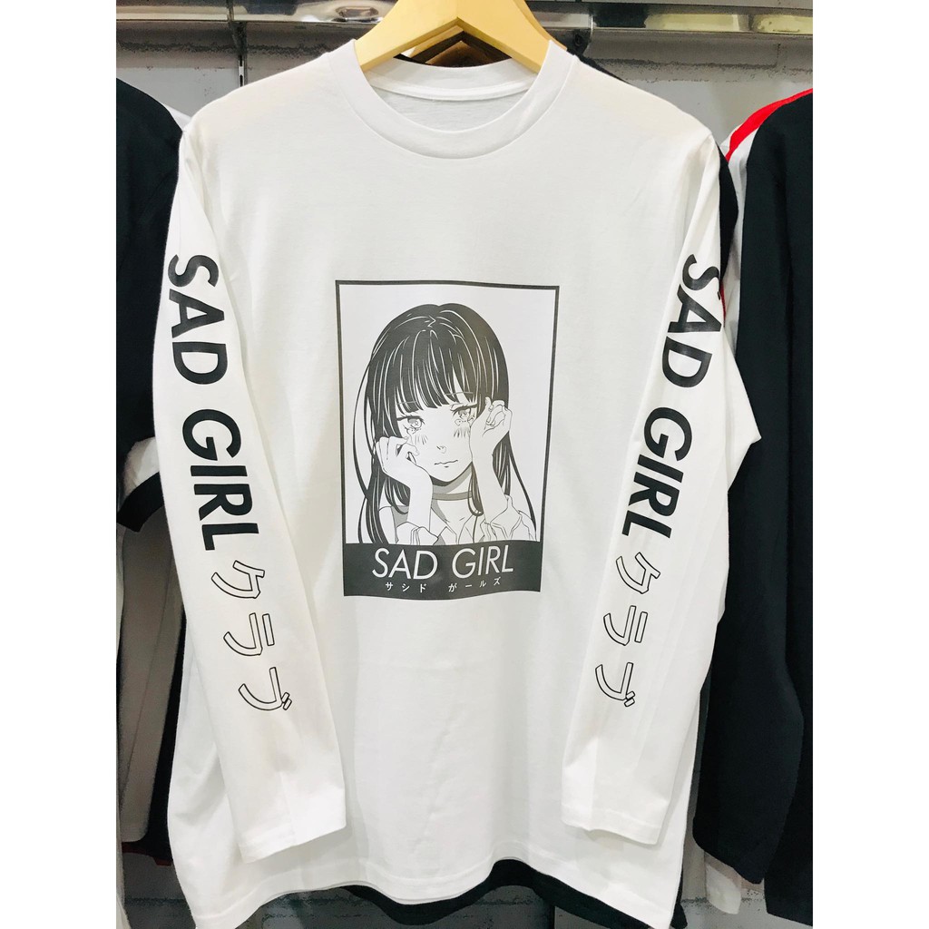 Longsleeve SAD Girl Club White