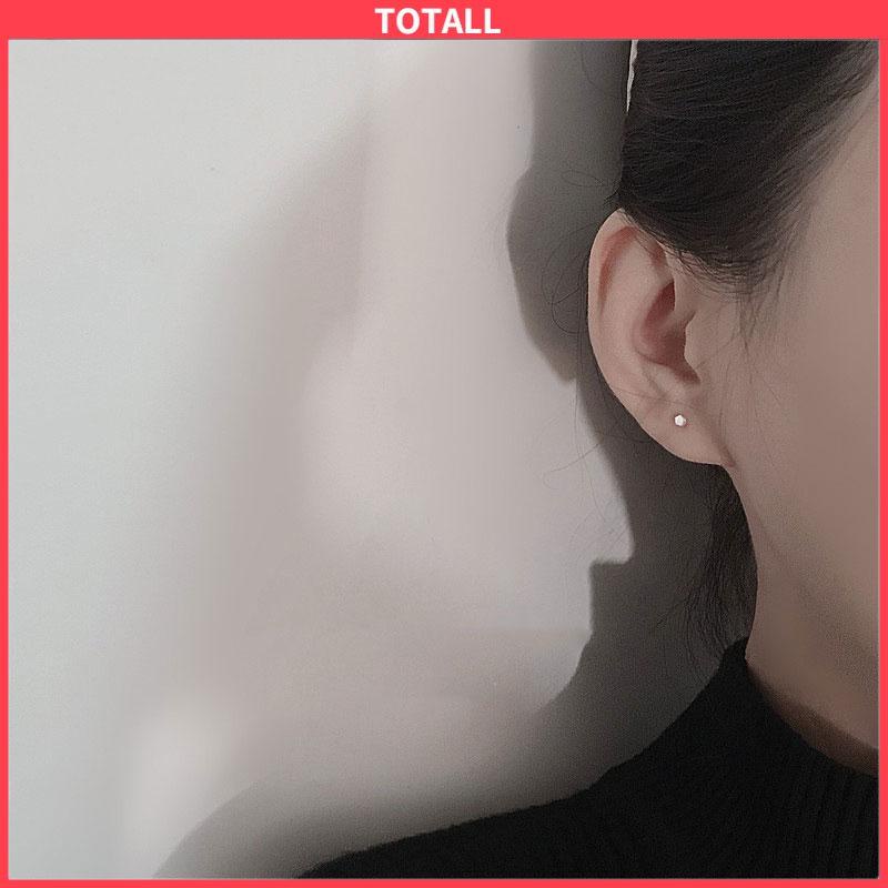 COD Mini S925 Cinta Bintang Anting Sederhana Fashion Anting-Anting Perhiasan Wanita Anting-Totall