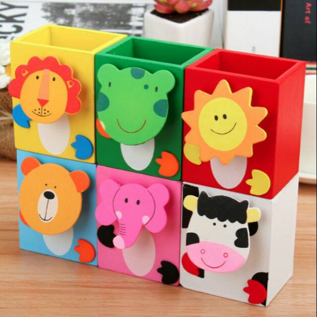 

Kotak Pensil Kayu Seri Binatang II