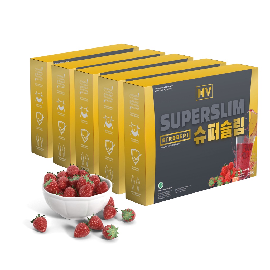 MVSUPER - SLIM MVSUPERSLIM 5 Month Supply Herbal Alami Pelangsing Slimming Detox Pelancar BAB Diet Anti Ribet All you can eat tetap fit mvsuperslim