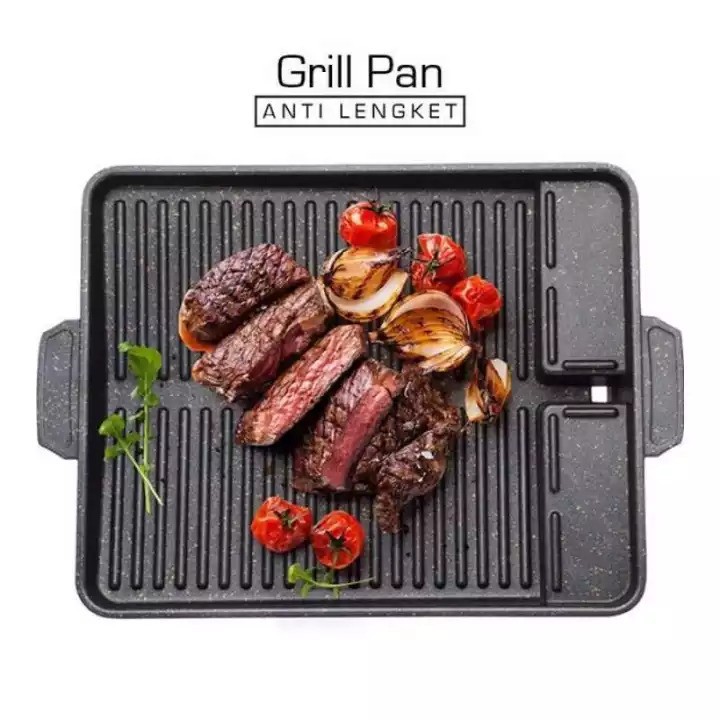 ALAT PANGGANG BBQ SQUARE GRILL PAN GSF 4517 ALAT PEMANGGANG DAGING BBQ