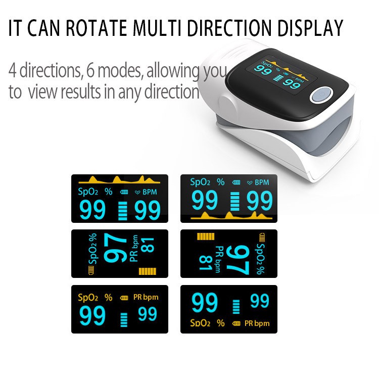 FINGERTIP PULSE OXYMETER OXIMETER OLED DISPLAY PENGUKUR KADAR OKSIGEN OXYGEN DARAH JANTUNG