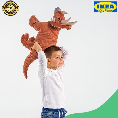 BONEKA JATTEL Boneka binatang jumbo, dinosaurus dinosaur triceratops, 69 cm