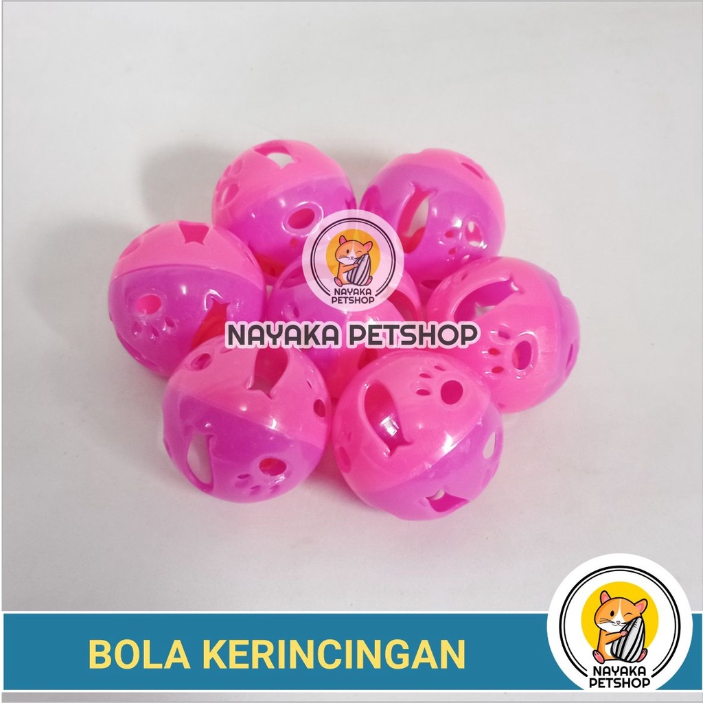 Bola Lonceng Kucing Bunyi Kerincing Mainan Hewan