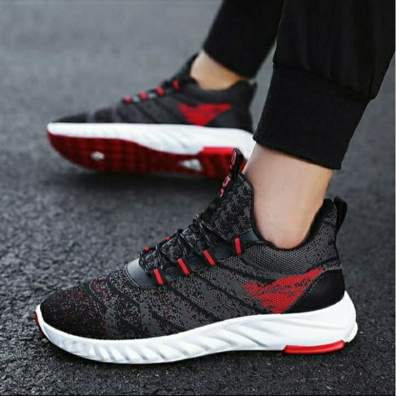 Sepatu Sneakers olahraga ambigo pria zapatilas running shoes