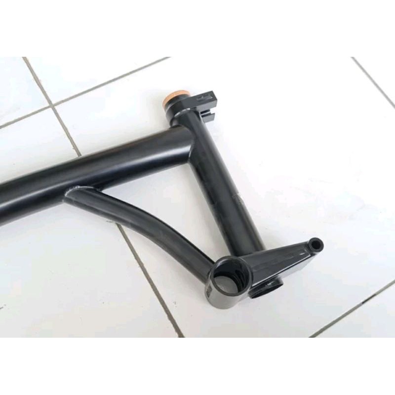 main set frame titanium brompton black hitam. full titanium