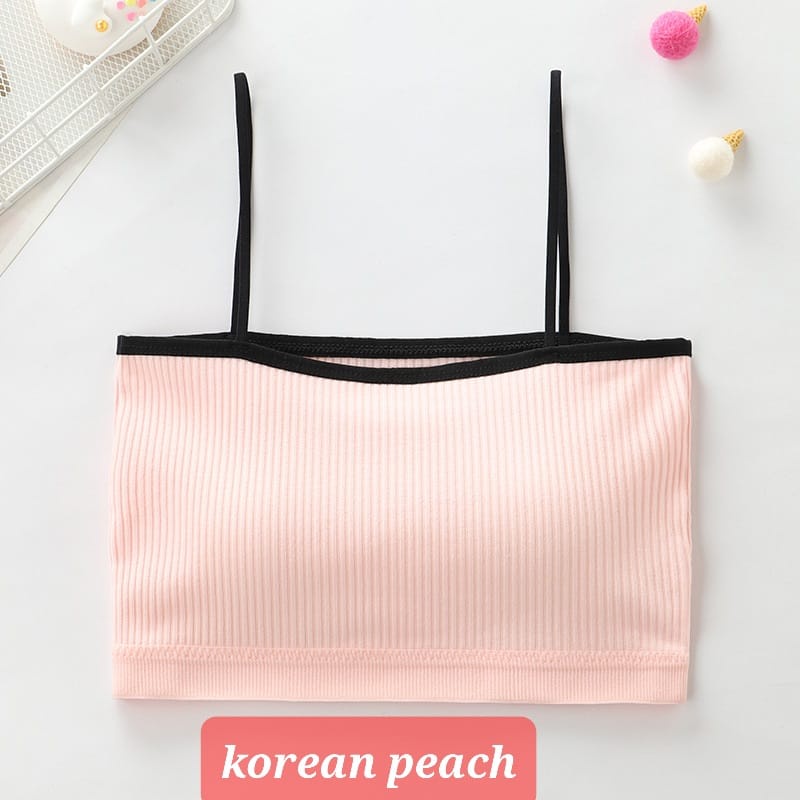 KOREAN MINISET PAKAIAN DALAM ANAK REMAJA SD SMP SMA CASUAL IMPOR KEMBEN CROP TOP