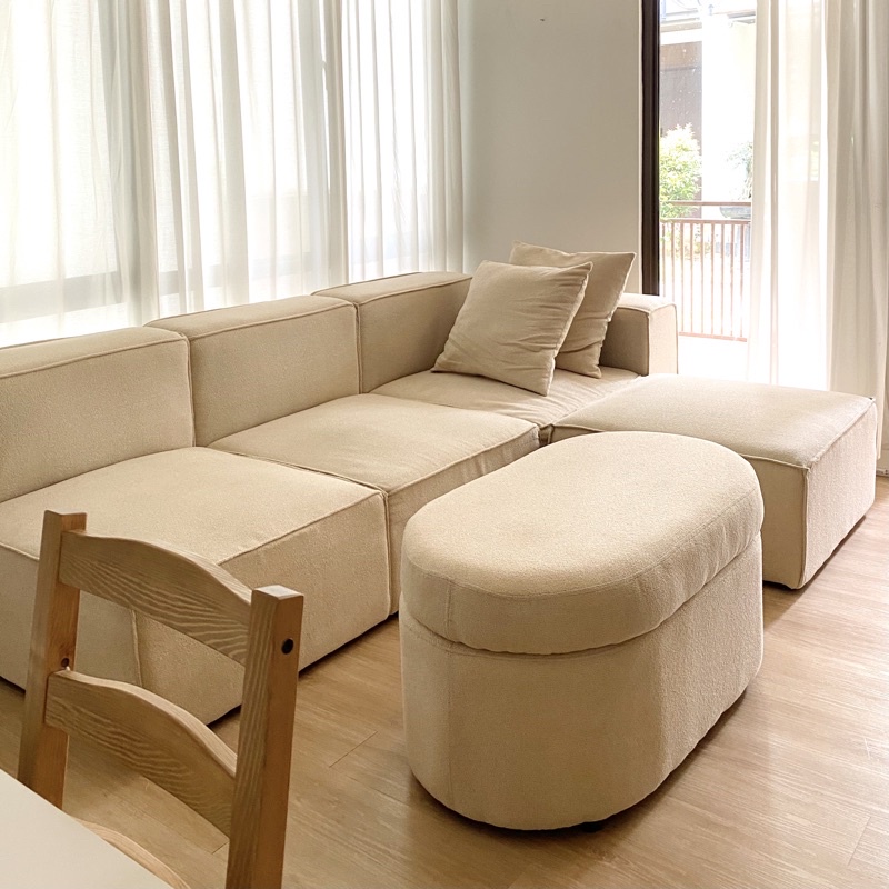 POD STORAGE STOOL - Sofa Minimalis Korea Kursi Penyimanan Storage Sofa Stool Bench Aesthetic