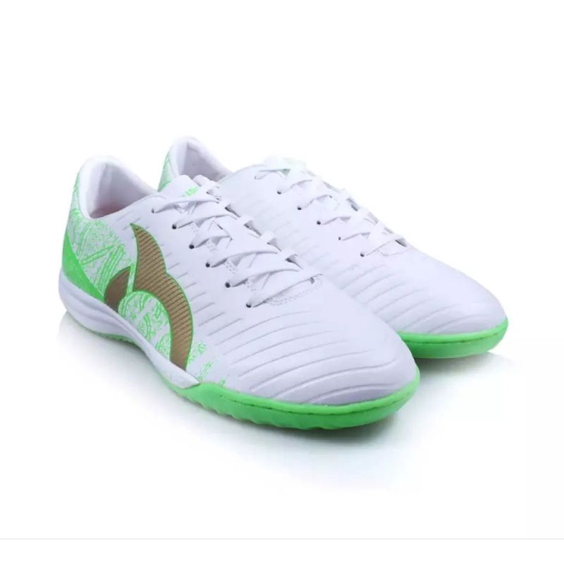 Sepatu Futsal Ortuseight Catalyst Chyper In White/Lawn green/Gold