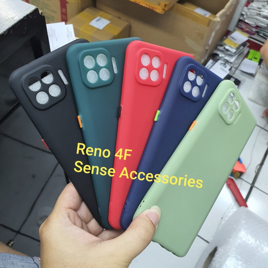 RENO 4 INDO 4F 4 PRO RENO 5 Soft Case Candy Proctector Camera Silicon Warna Premium