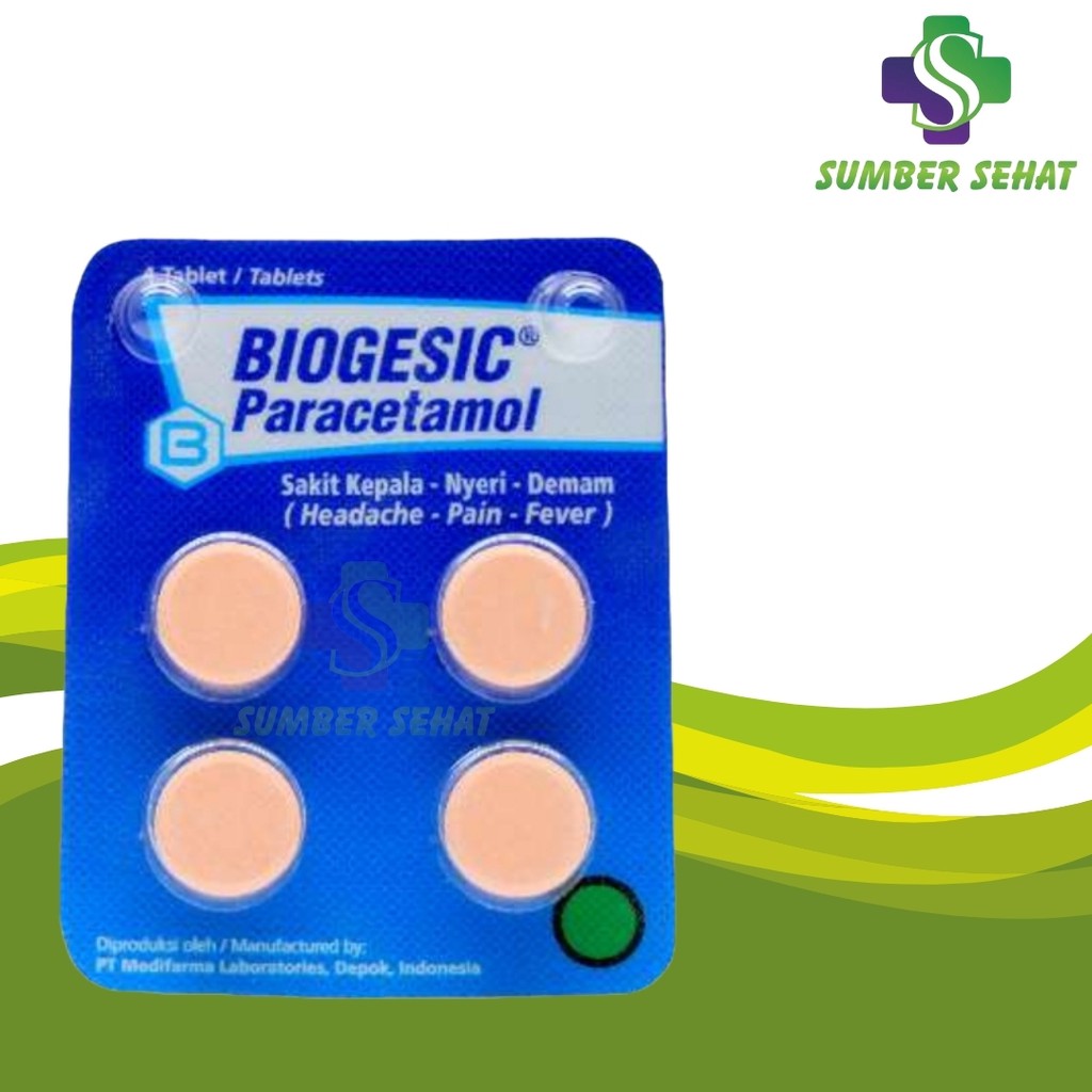 BIOGESIC STRIP 4 TABLET