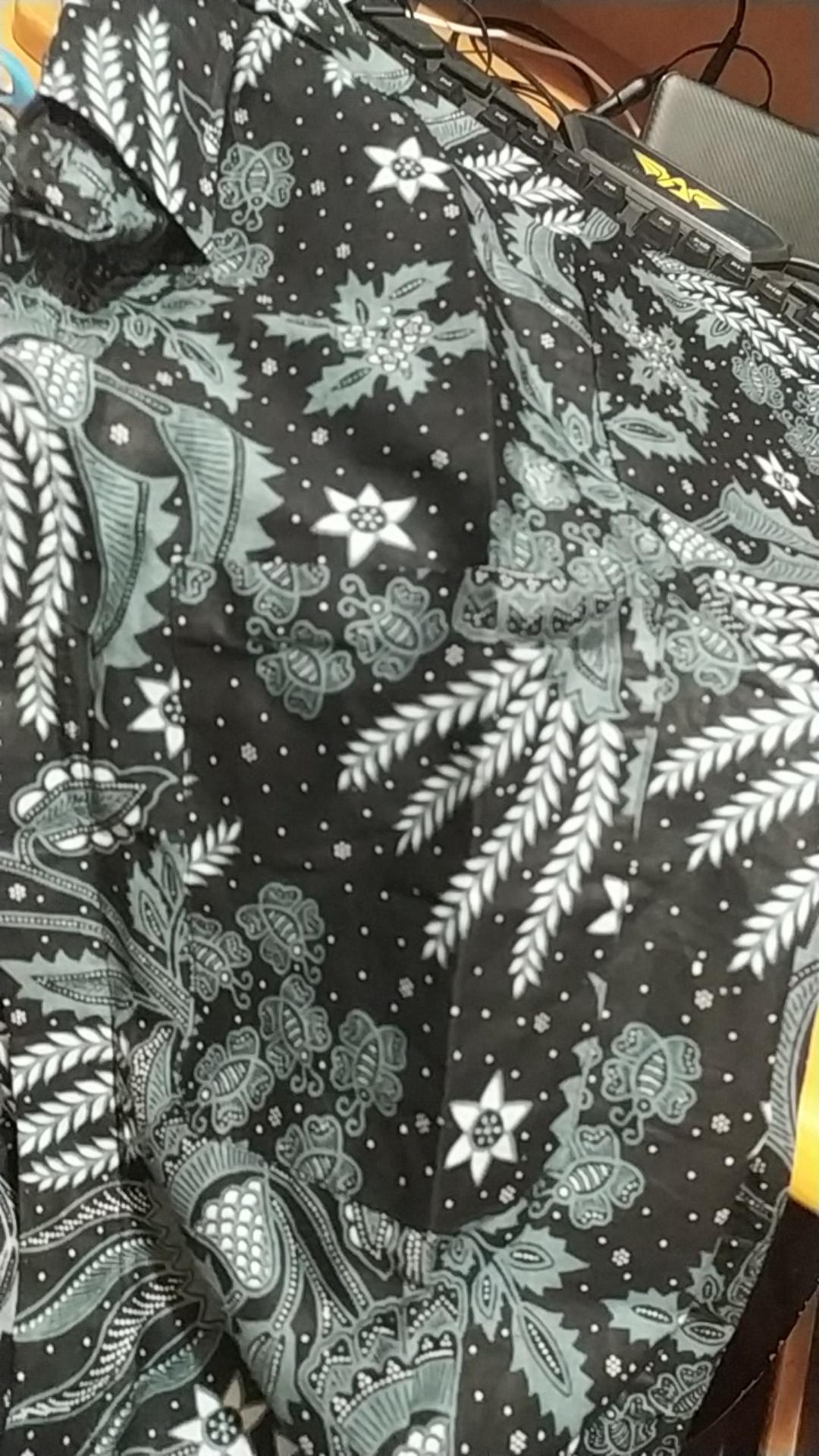 Bswart Batik Hrb026 Kenongo Hem Pendek Padi Pekalongan M L Xl Batik Pria Murah Modern Grosir