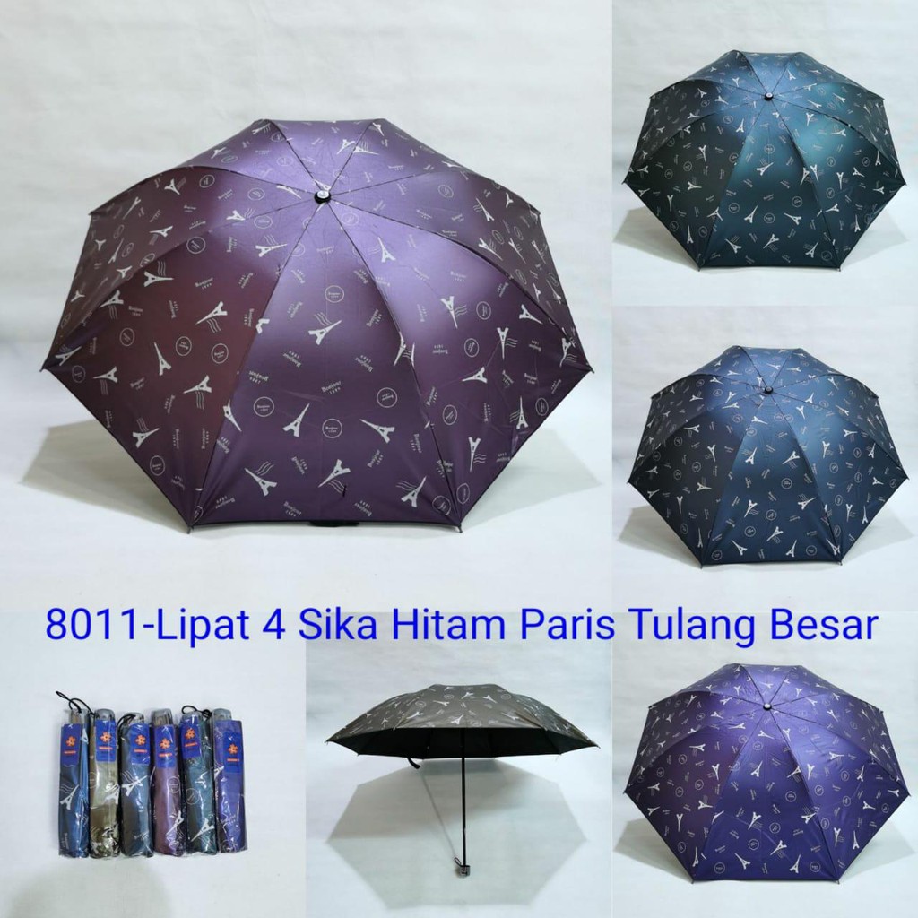 PAYUNG LIPAT MOTIF PARIS METALIC MERK SAKURA 8011