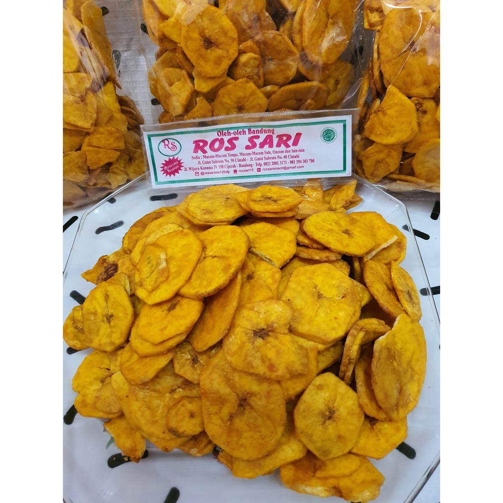 Kripik Pisang Manis 250Gr Oleh Oleh Bandung