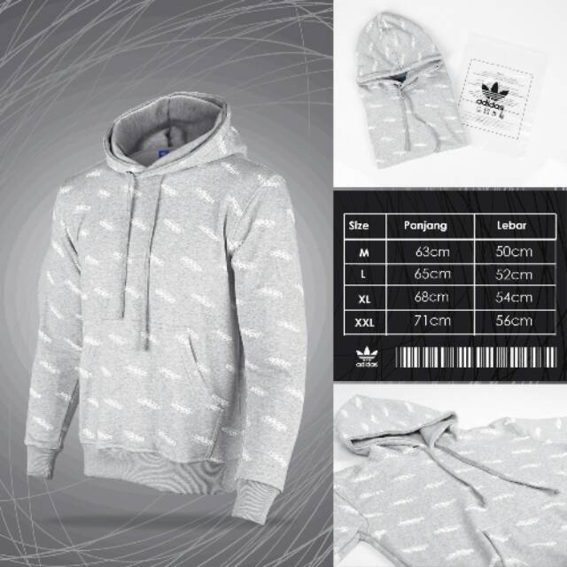 SWEATER HOODIE ADIDAS FULL PRINT IMPORT