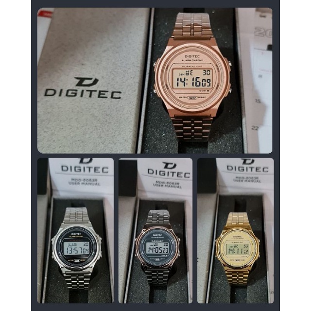 DIGITEC 6063 JAM TANGAN WANITA STAINLESS STEEL ORIGINAL